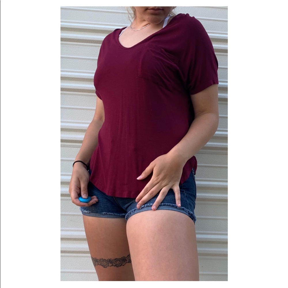 Maroon blouse